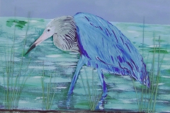blue heron 20 x 16