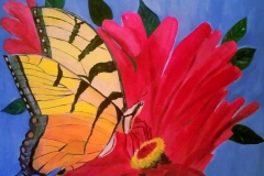 Butterfly-on-Flower-24-x-24-1